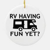 RV, der Spaß dennoch lustigen Wordplay hat Keramik Ornament (Hinten)