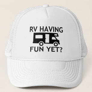 RV, der Spaß dennoch lustigen Wordplay hat Truckerkappe