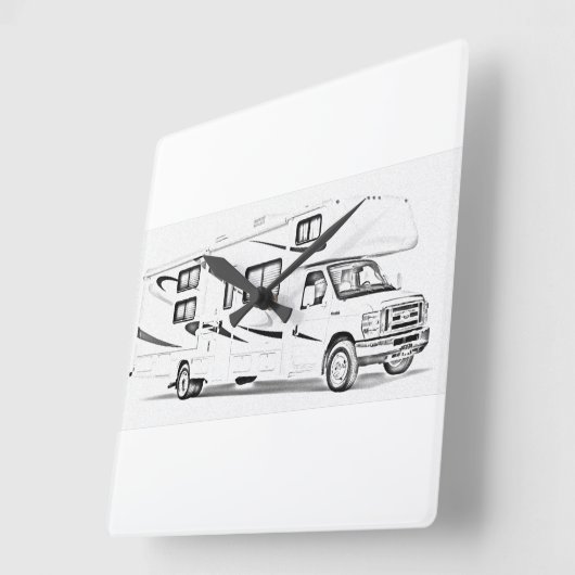 "RV" design wall clocks Quadratische Wanduhr (Winkel)