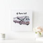 RV DORT NOCH KLASSE A CLOCK QUADRATISCHE WANDUHR (Zuhause)