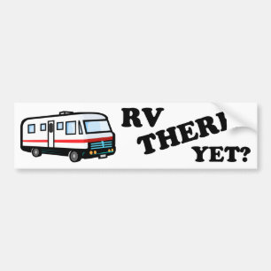 RV DORT SCHON? (Weiß) Autoaufkleber