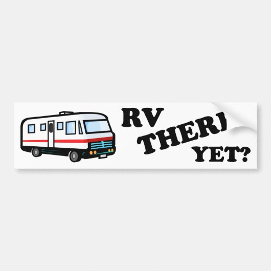 RV DORT SCHON? (Weiß) Autoaufkleber (Vorne)