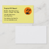 Rv-Erholungsort-Reise-Visitenkarten Visitenkarte (Vorne/Hinten)