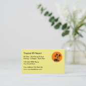 Rv-Erholungsort-Reise-Visitenkarten Visitenkarte (Stehend Vorderseite)