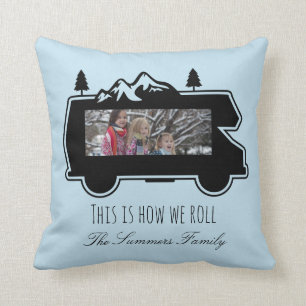 RV-Foto personalisiertes Wohnwagen-Campinganhänger Kissen