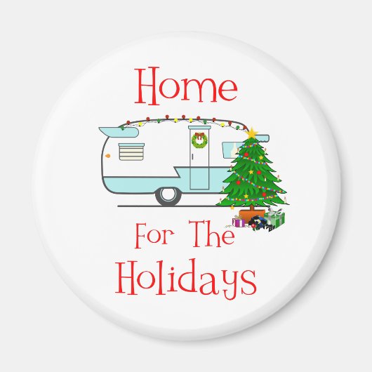 RV Home For The Holidays Magnet (Vorne)