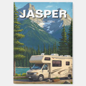 RV im Jasper-Nationalpark Kanada Magnet (Vorderseite)