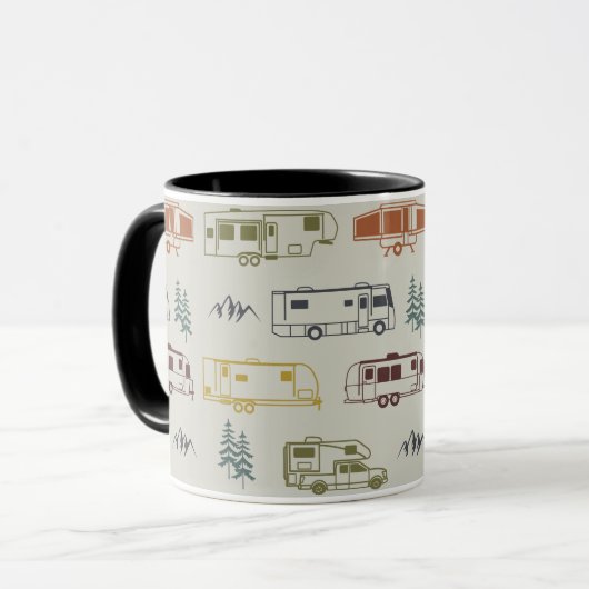 RV Kaffee Tasse, Camper Coffee Tasse (Vorderseite Links)