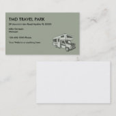 Rv-Lagerbewohner-Reise-Park Visitenkarte (Vorne/Hinten)