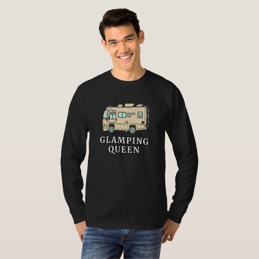 RV Motorhome GLAMPING QUEEN T-Shirt (Vorne ganz)