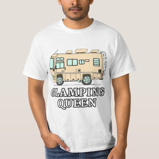 RV Motorhome GLAMPING QUEEN  T-Shirt (Vorderseite)