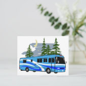 RV Motorhome Postkarte (Stehend Vorderseite)