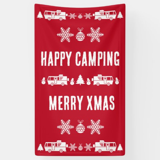 RV Motorhome Weihnachtsdekor Banner (Vertikal)