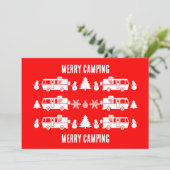 RV Motorhome Weihnachtsdekor Feiertagskarte (Stehend Vorderseite)