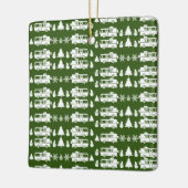 RV Motorhome Weihnachtsdekor Keramikornament (Links)