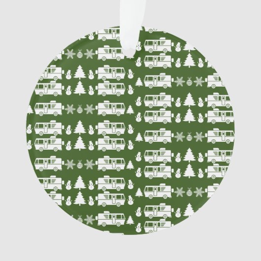 RV Motorhome Weihnachtsdekor Ornament (Vorderseite)