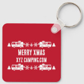 RV Motorhome Weihnachtsdekor Schlüsselanhänger (Rückseite)