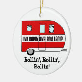 RV-Ornamente - "So rollen wir" Keramikornament (Links)