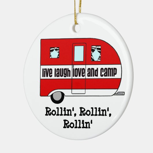 RV-Ornamente - "So rollen wir" Keramikornament (Links)