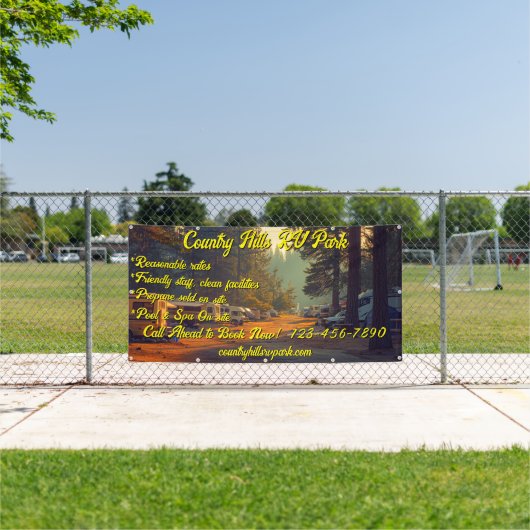 RV Park Campground Highway individuell gestalten Banner (Insitu)