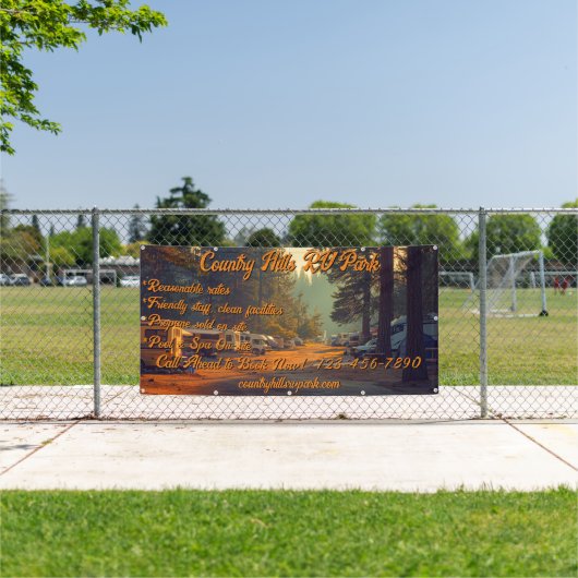 RV Park Campground Highway individuell gestalten Banner (Insitu)