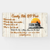 RV Park Campingplatz Highway individuell gestalten Banner (Horizontal)