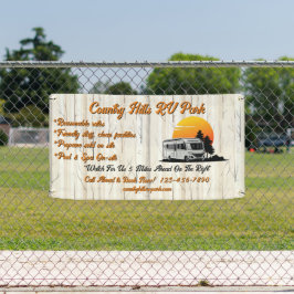 RV Park Campingplatz Highway individuell gestalten Banner