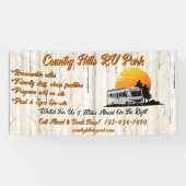 RV Park Campingplatz Highway individuell gestalten Banner (Horizontal)
