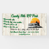 RV Park Campingplatz Highway individuell gestalten Banner (Horizontal)
