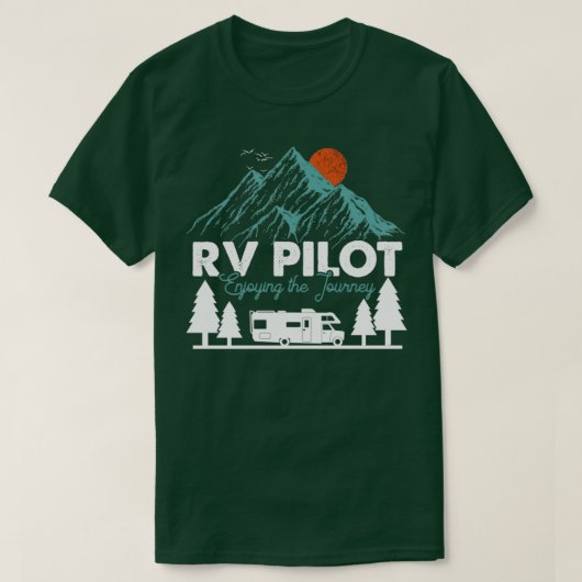 RV Pilot auf Reisen T-Shirt (Design vorne)