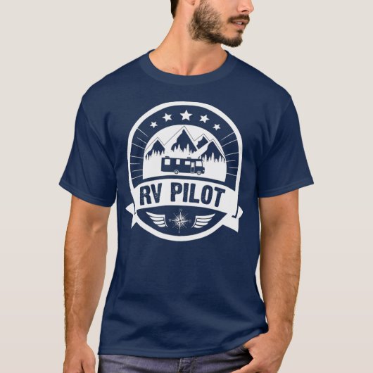 RV Pilot Funny Motorhome RV Reisen für Männer T-Shirt (Vorderseite)