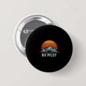 RV-Pilot-Shirt Wohnmobil Reise Urlaub Geschenk Button (Vorne & Hinten)