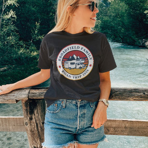 RV-Reisemama passendes Familienurlaub-Camping-Outf T-Shirt