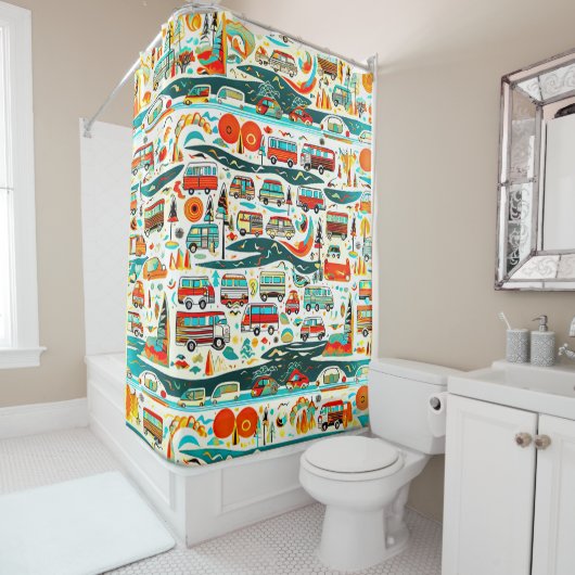 RV-Reisen Duschvorhang (Beispiel)