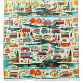 RV-Reisen Duschvorhang (Vorderseite)