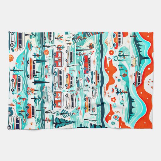 RV-Reisen Geschirrtuch (Horizontal)