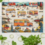 RV-Reisen Geschirrtuch (Gefaltet)