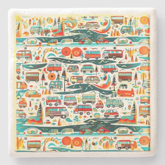 RV-Reisen Steinuntersetzer (Vorderseite)