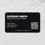 RV Rentals Custom QR Premium Visitenkarte (Rückseite)