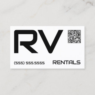 🏕️ RV Rentals Custom QR Visitenkarte