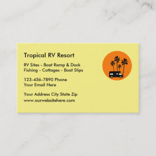 RV-Resort-Reisegeschäftskarten Visitenkarte