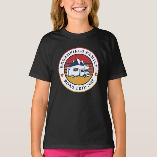 RV Road Trip-Wiedersehen für Familien - passende T T-Shirt (Vorderseite)