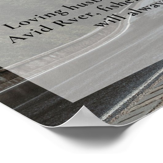 RV RV Camper Feier des Lebens, Beerdigung Foto Poster (Ecke)