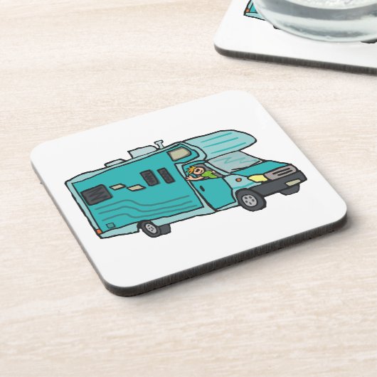 RV Sportfahrzeug Getränkeuntersetzer (Linke Seite)