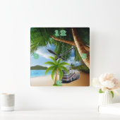 RV TIME Tic Toc Wall Clocks Quadratische Wanduhr (Zuhause)