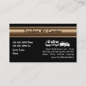 RV Trailer Business Cards Visitenkarte (Vorderseite)