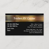 RV Trailer Business Cards Visitenkarte (Vorderseite)