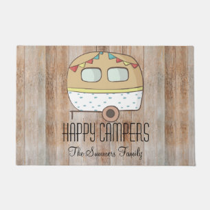 RV Trailer Happy Campers Personalisierte Familie Fußmatte