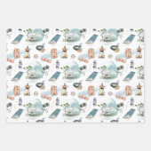 RV Truck Camper Wald Erlebnis Camping Muster Geschenkpapier Set (Vorderseite 2)