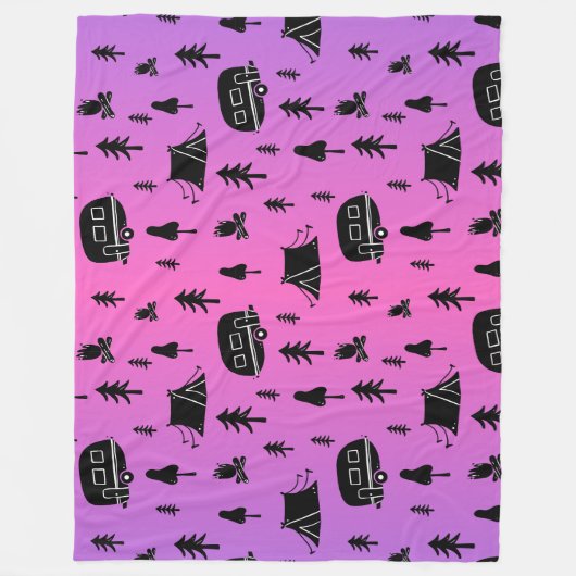 RV und Camping Liebe Perfektes Camping Fleecedecke (Vorderseite)